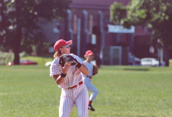 Shortstop Lisa Frey Winds-up During Game 1 today